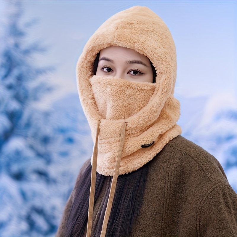 Bonnet Cache-cou Multifonction Pour Femme - Écharpe à Capuche Tricotée Avec Doublure Polaire - Chaud Et Coupe-vent - Plusieurs Coloris - 8