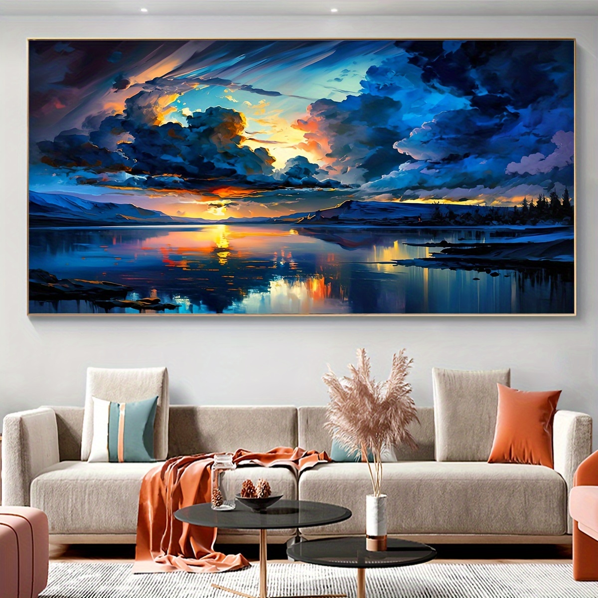 

1pc Unframed Canvas Poster, Modern Art, Beautiful Scenery, Ideal Gift For Bedroom Living Room Corridor, Wall Art, Wall Decor, Winter Decor, Room Decoration