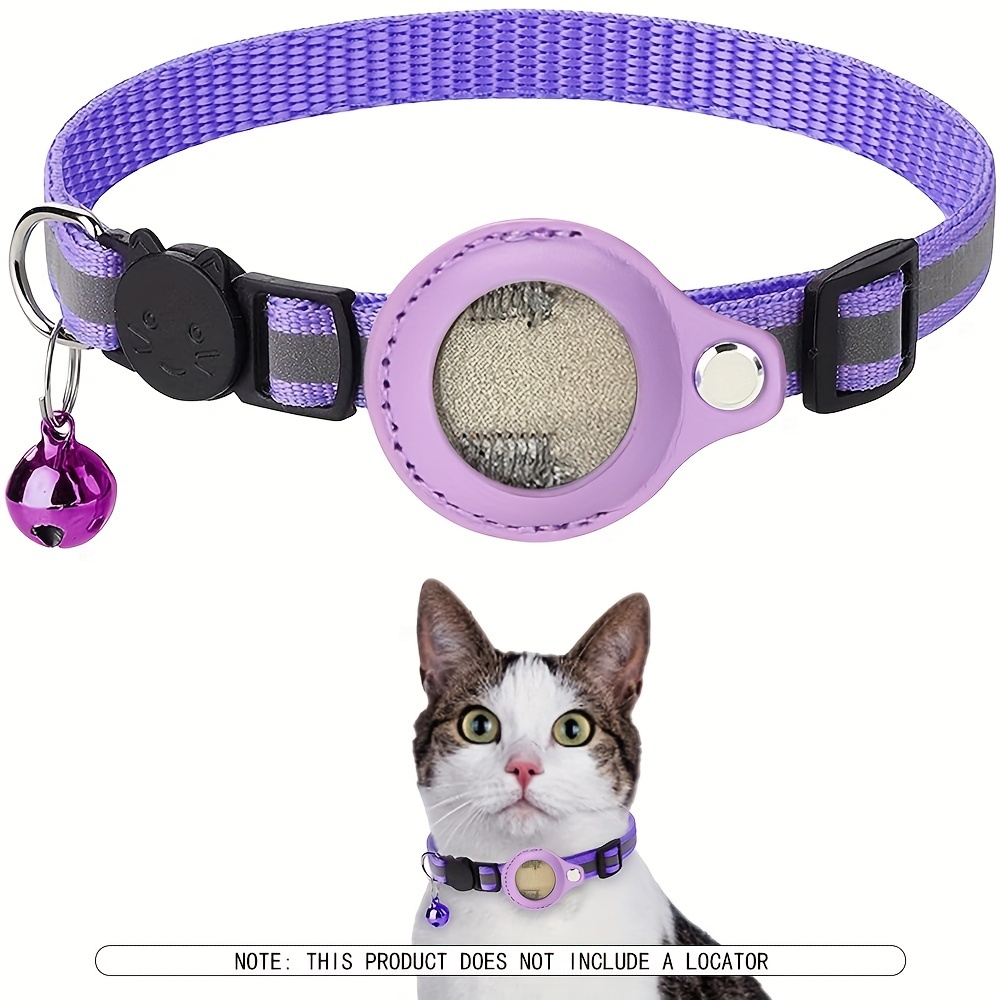 Collar Gato Soporte Airtag Mascotas Collar Campana - Temu