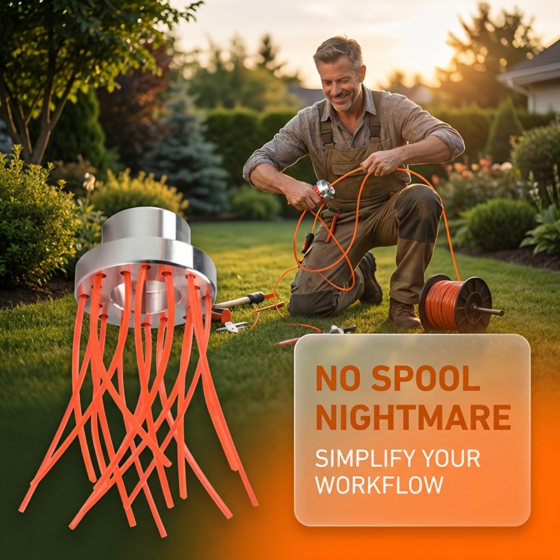 Image of 16-line Heavy-duty Weed Trimmer Head – High- Aluminum Alloy Grass Cutter Replacement, Compatible With Multiple Brand Brush Cutters, Durable Trimmer Line Holder Attachment