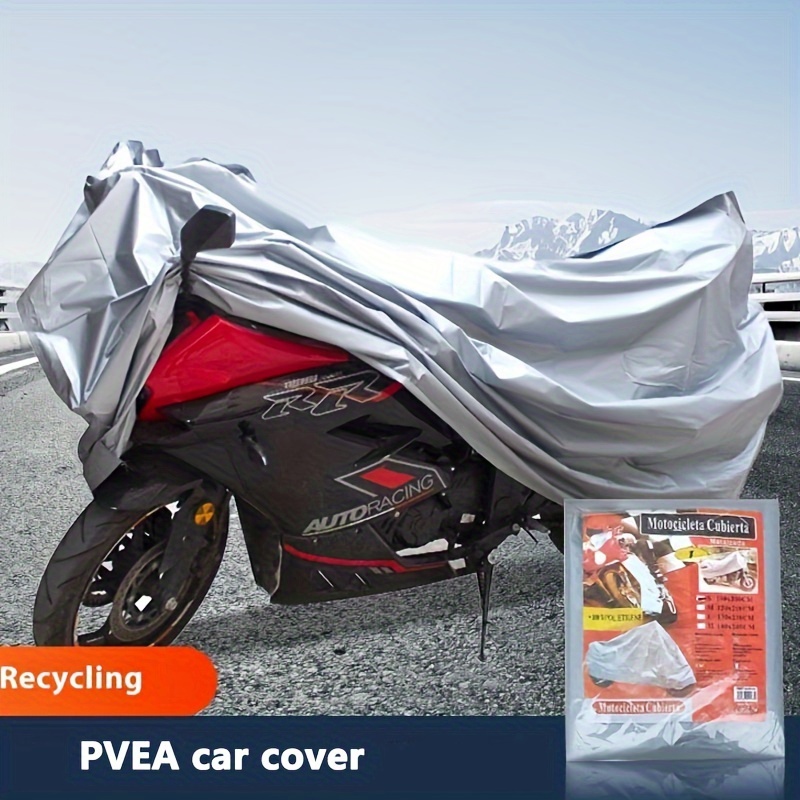 

Eva Material Motorcycle Cover - 1pc Weatherproof Protection For Electric Bikes, Outdoor Dustproof & Sun-resistant Motorcycle Rain Gear, Fits Various Models