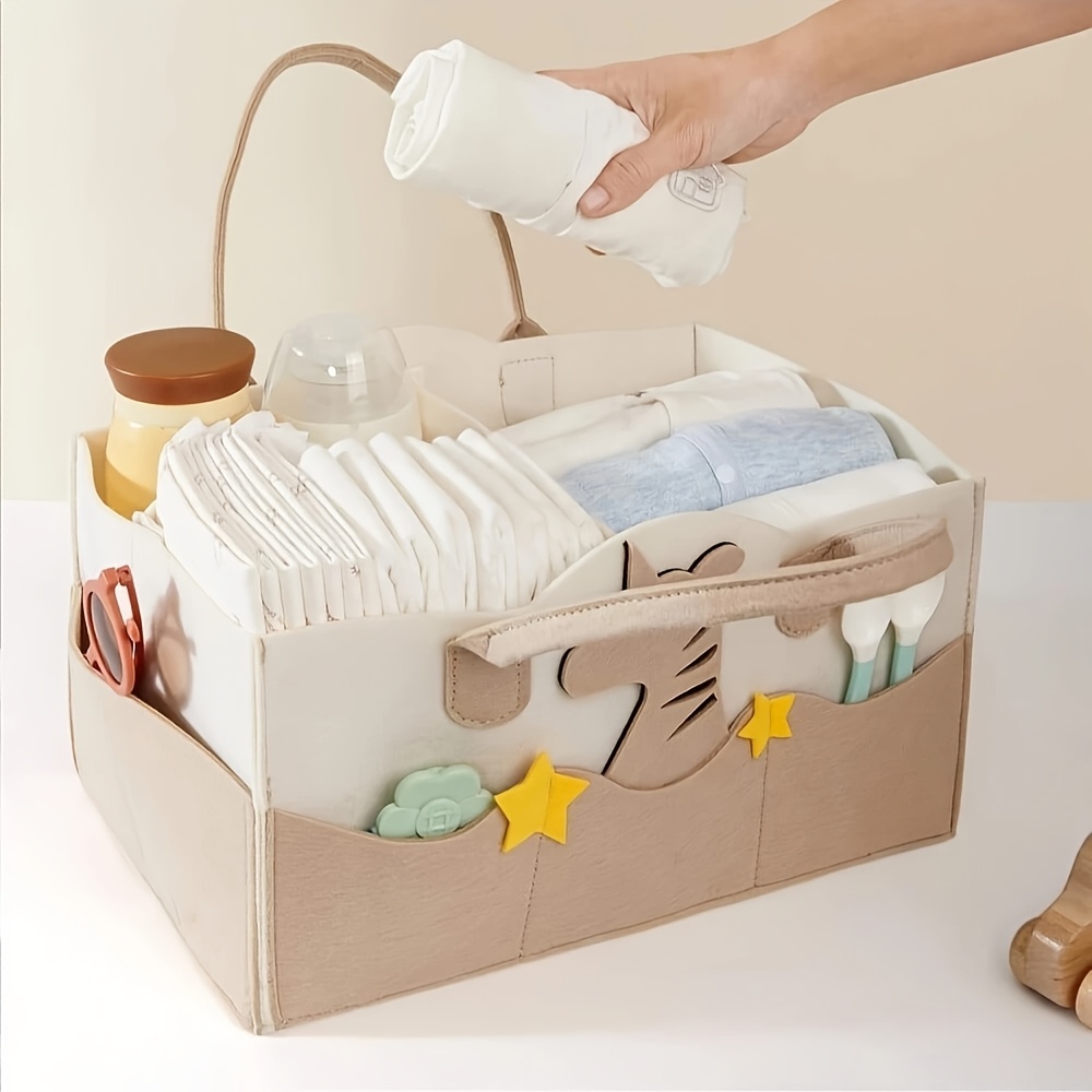 1pc large capacity felt diaper bag portable foldable hand Temu Oman