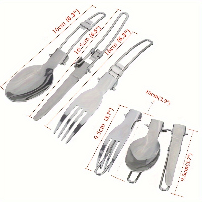 portable aluminum camping cookware set   pot pan teapot with foldable utensils for 2 3 people   hiking bbqs picnics details 1