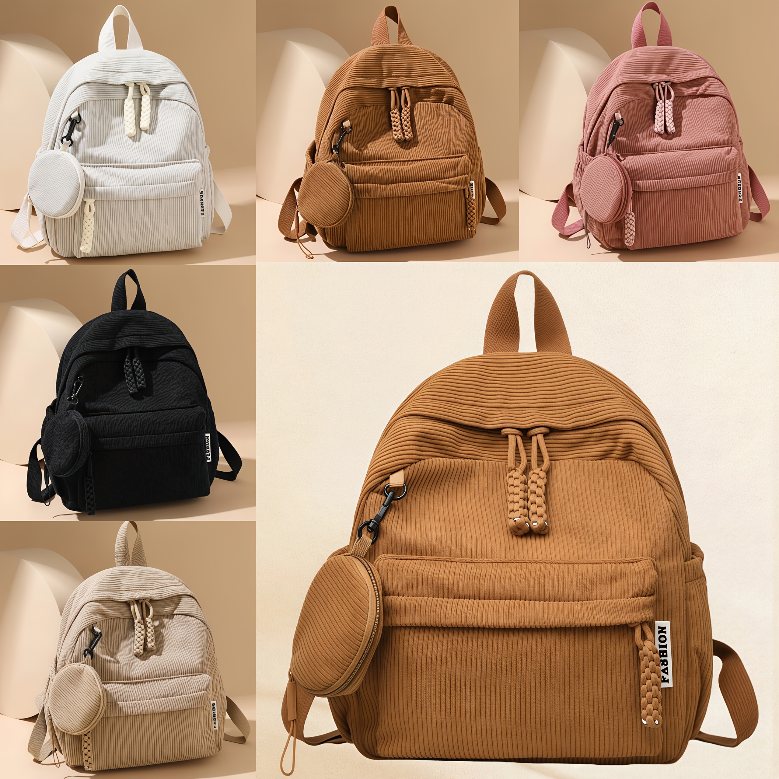 mini backpack purse sold on Temu United States display picture 1