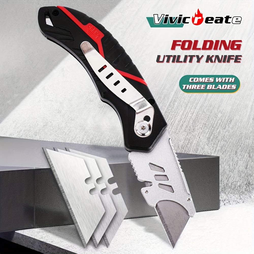 

Vivicreate Art Knife Heavy-duty Steel Thickened Tools Folding Wallpaper Knife Special Cutting Peeling Electrician Knife