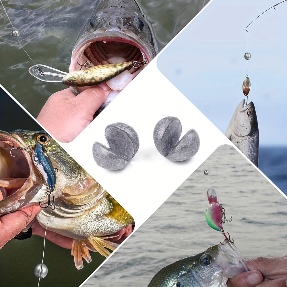 Fishing Lead Weights Bullet Sinker Spherical/cylindrical - Temu Canada
