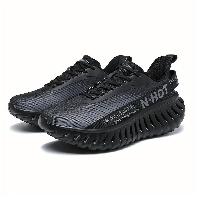 New Spring/Summer Men's Carbon Plate Running Shoes, Lightweight, Shock-Absorbing, Anti-Slip Sneakers, Lightweight, Casual, and Comfortable Running Shoes, Fashionable Men's Thick-Sole Running Shoes, Breathable Mesh Sneakers, Marathon Outdoor Running