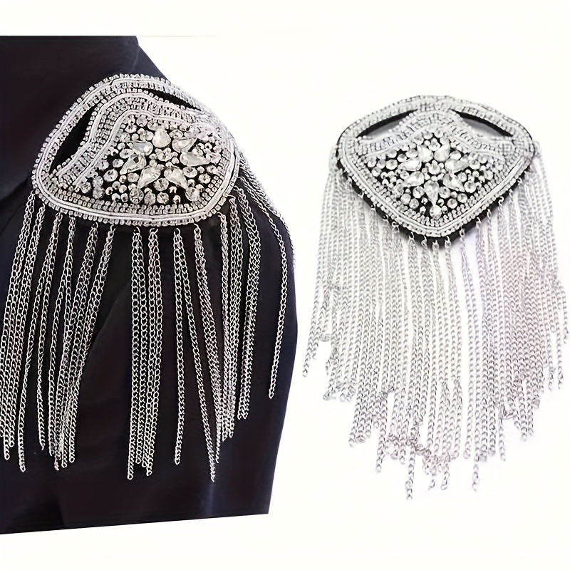 Floral Patch Shoulder Pads for Suits