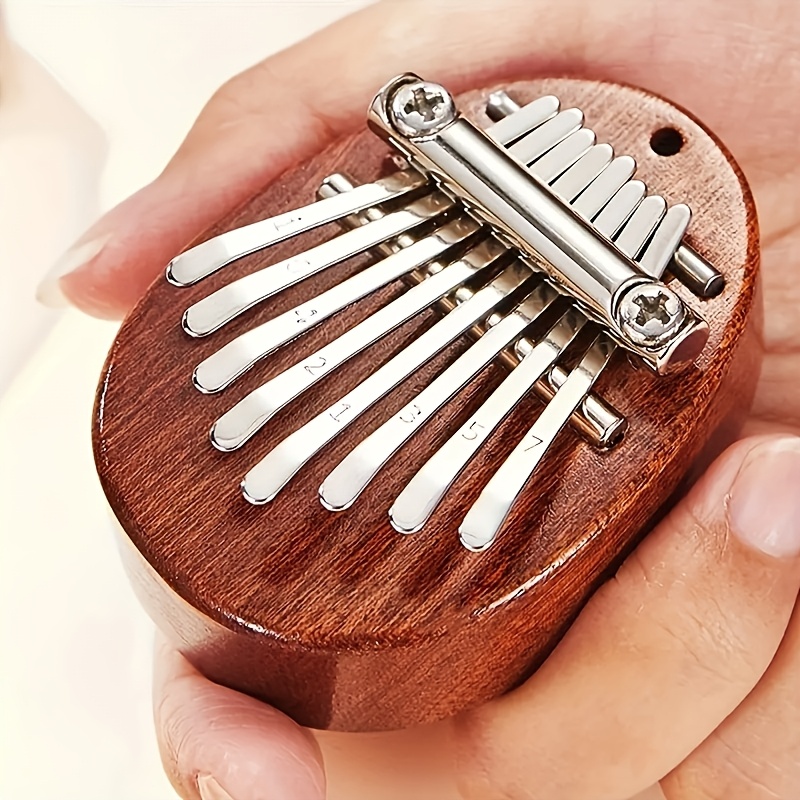 8 Keys Mini Kalimba High Quality Exquisite Finger Thumb Piano Marimba Music Good Accessory Pendant Gift, Christmas and Halloween Gift, Thanksgiving Gift
