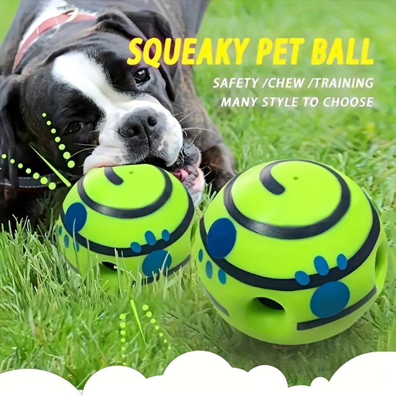 Pelota de juguete para perros con luz LED y chirriador, pelotas para perros,  pelota de juego para perros