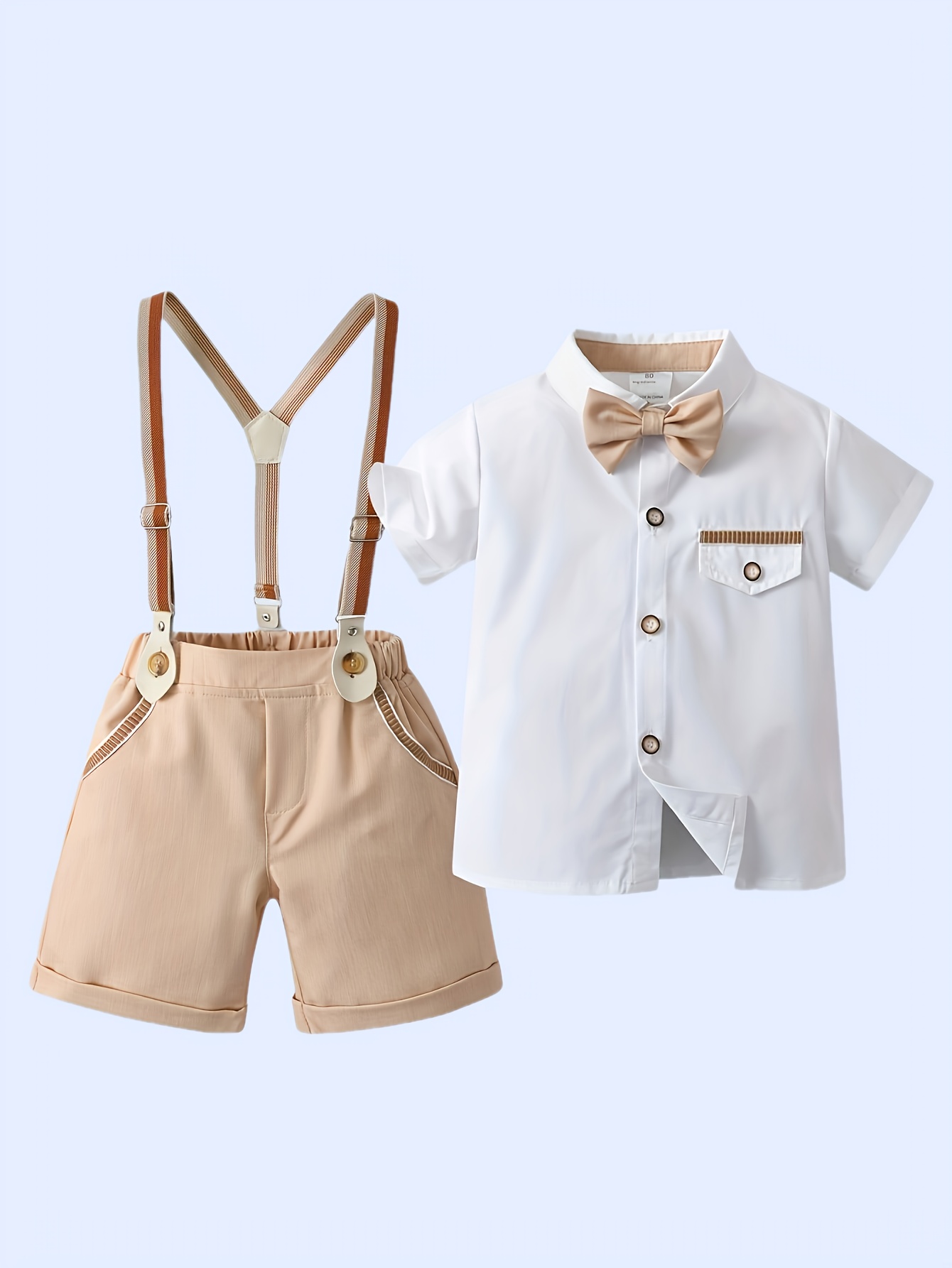 Denim Overalls Long Sleeve Baby Boy Dress Overalls Gentleman