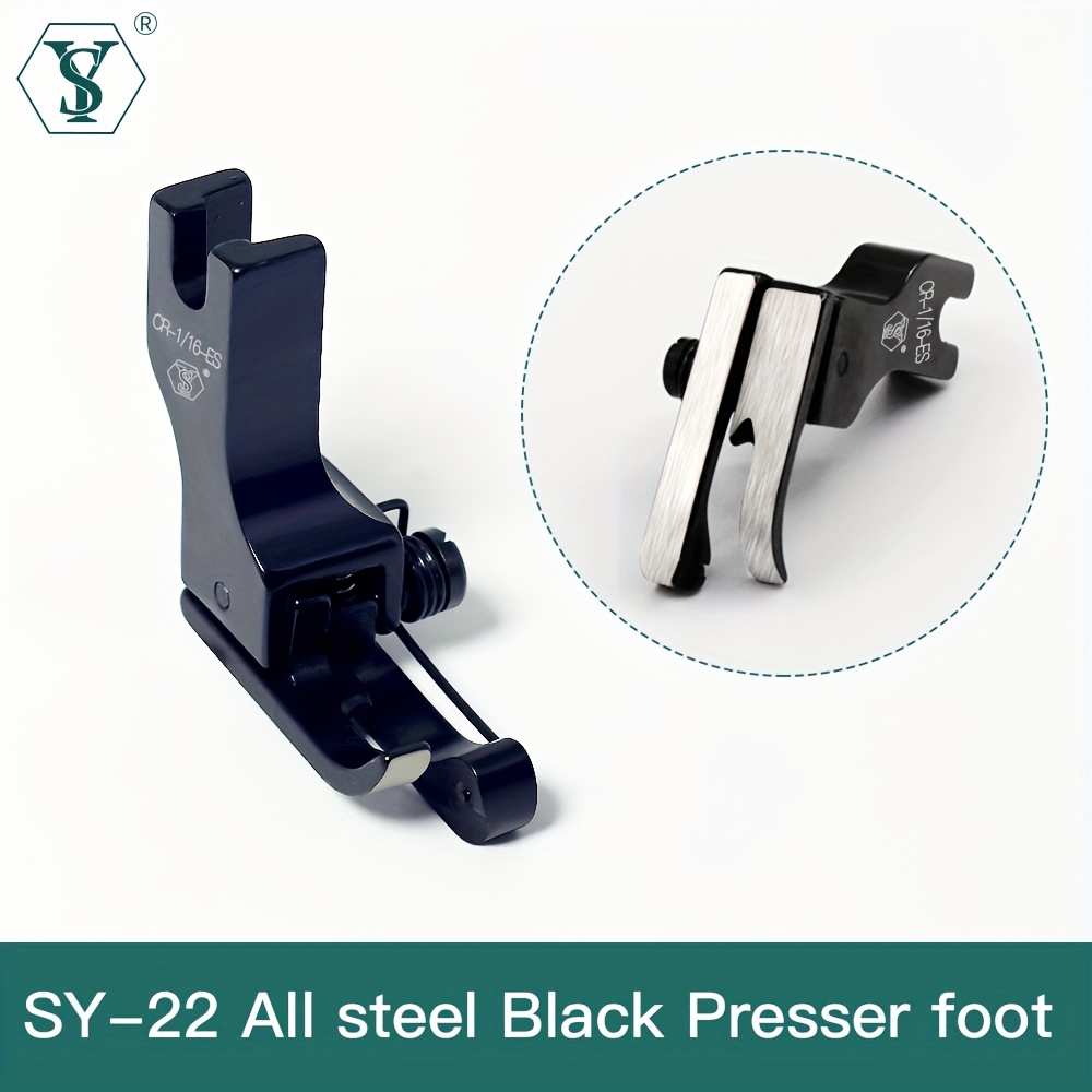 

New Sy-22 Titanium Steel Press Foot Set, High And Low Wear-resistant Press Foot Set, Suitable For Computer Flat Sewing Machine