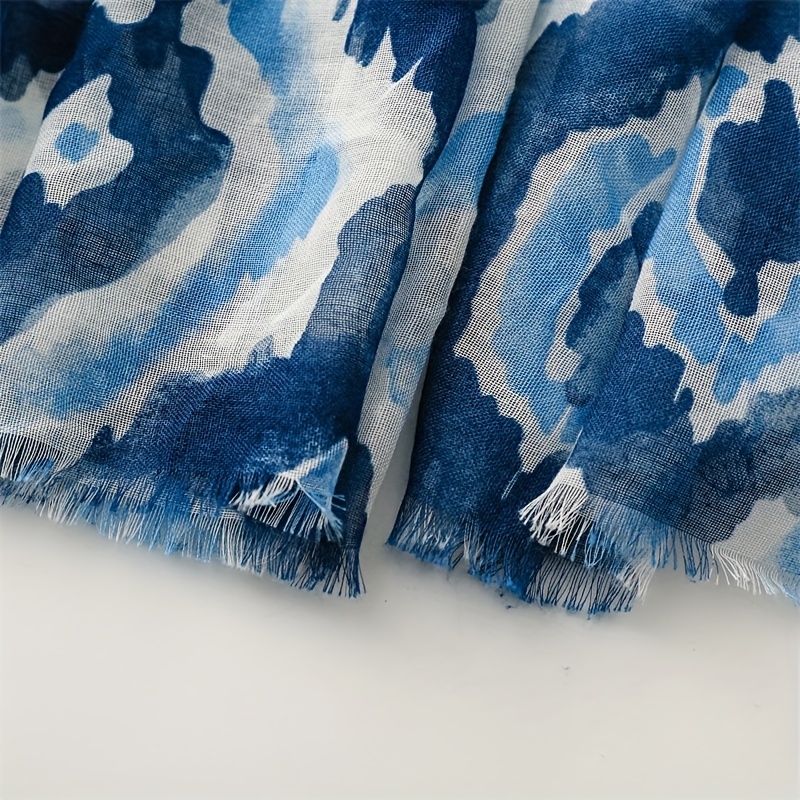 Women's Trendy Blue Creative Shawl Accessory