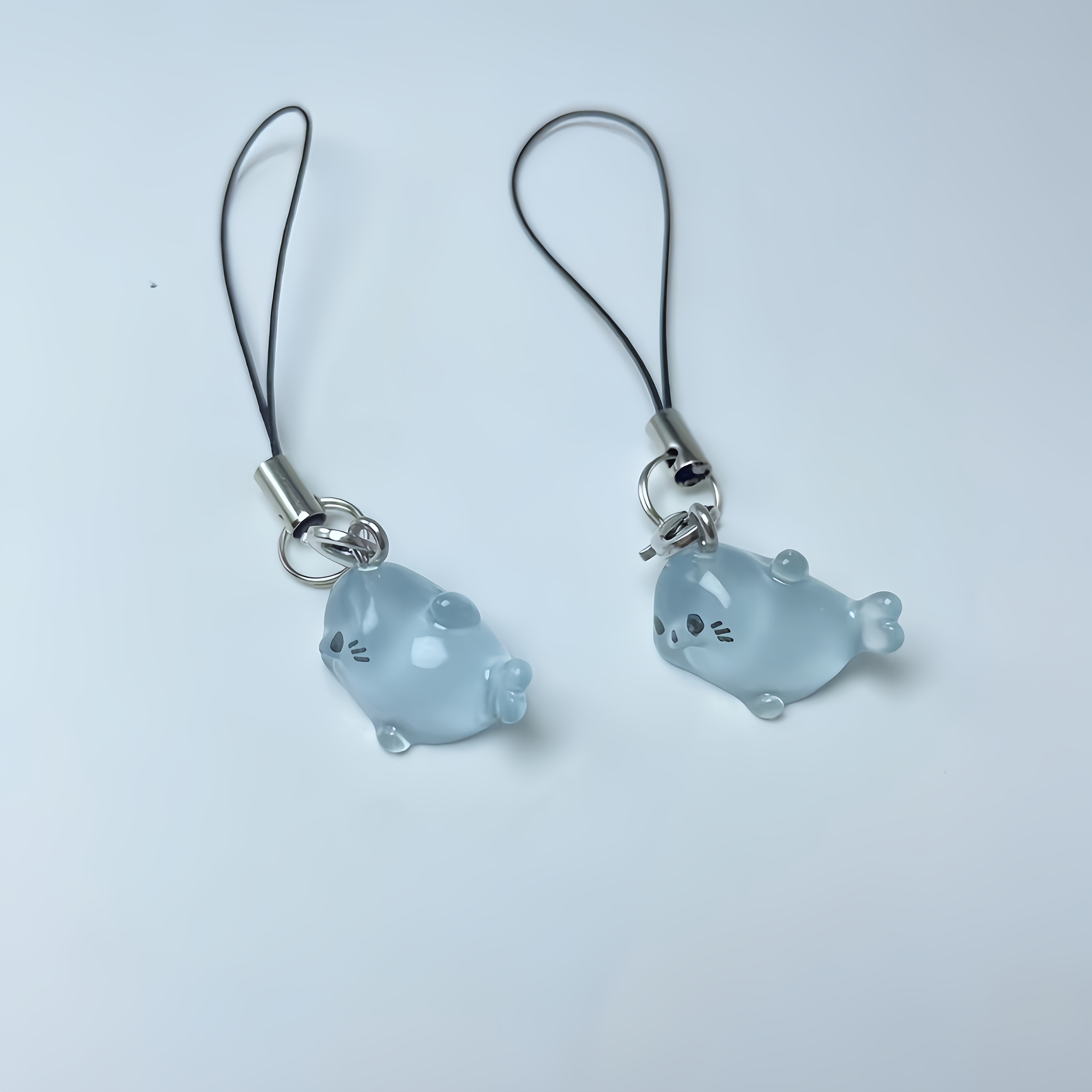 TEMU 1/2pcs Dolphin Mobile Phone Pendant, Translucent Light Is Very Fresh, Suitable For Bag Decoration Or Camera, Mobile Phone Pendant, Gift ,
