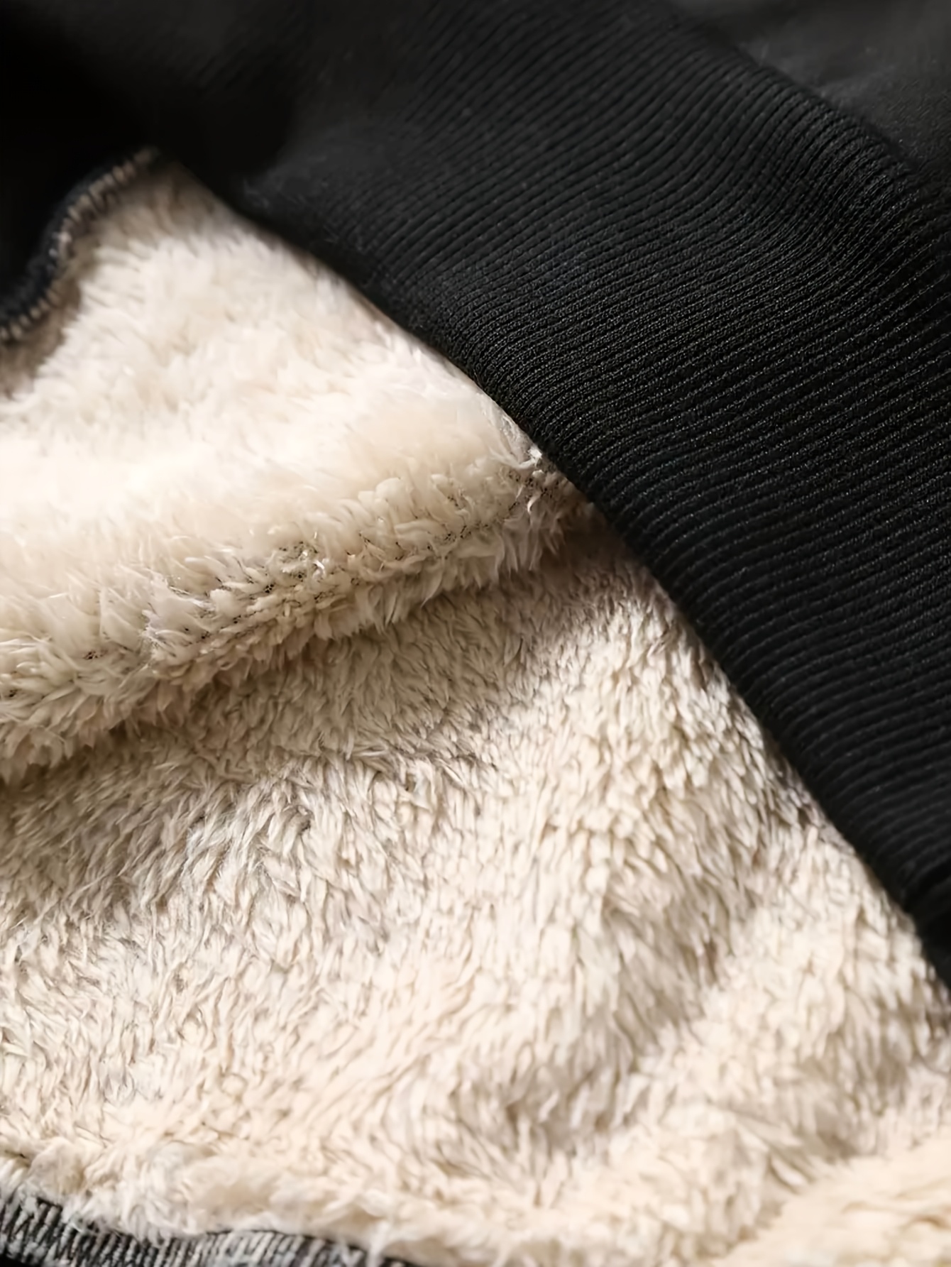 mens fleece sweatshirt thick warm winter casual round neck long sleeve pullover soft fleece lining no inner layering grey navy hand washable cold weather sweater pants long sleeve   for sweaters mens pants long sleeve shirts for Product details 6