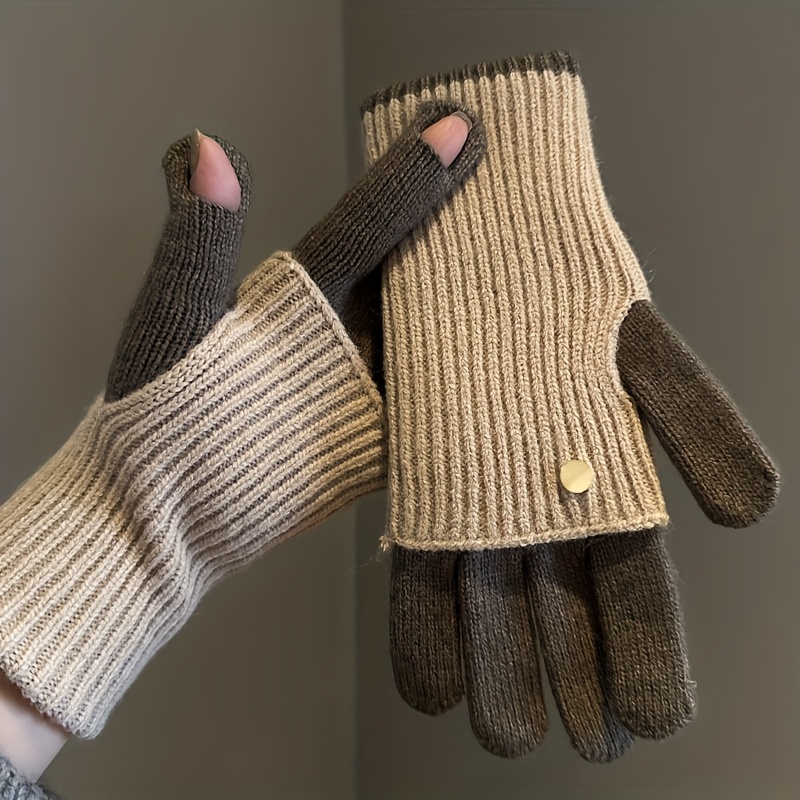 E-shop Winter Damen Open-Finger Touchscreen Warme Lange Kurze Dual-Use Reit-Studenten Multicolor Handschuhe