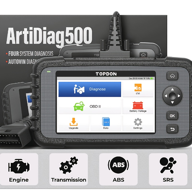 Topdon Upgraded Scanner, Diagnostic Tool, Abs Srs Transmission Engine Code Reader Scanner Engine Abs Srs Sas Car Diagnostic Tool, Free