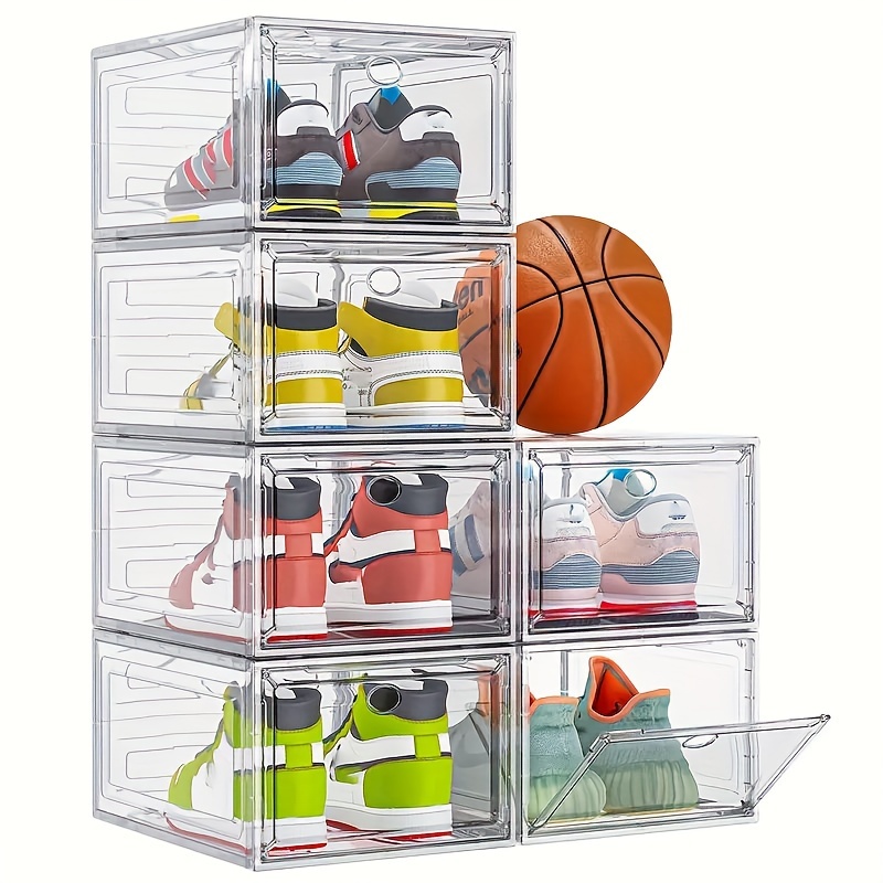 

A Thickened And Transparent Shoe Box, A Plastic Shoe Box For Men And Women's Household Use, And A Shoe Storage Tool For Simple Shoe Cabinets