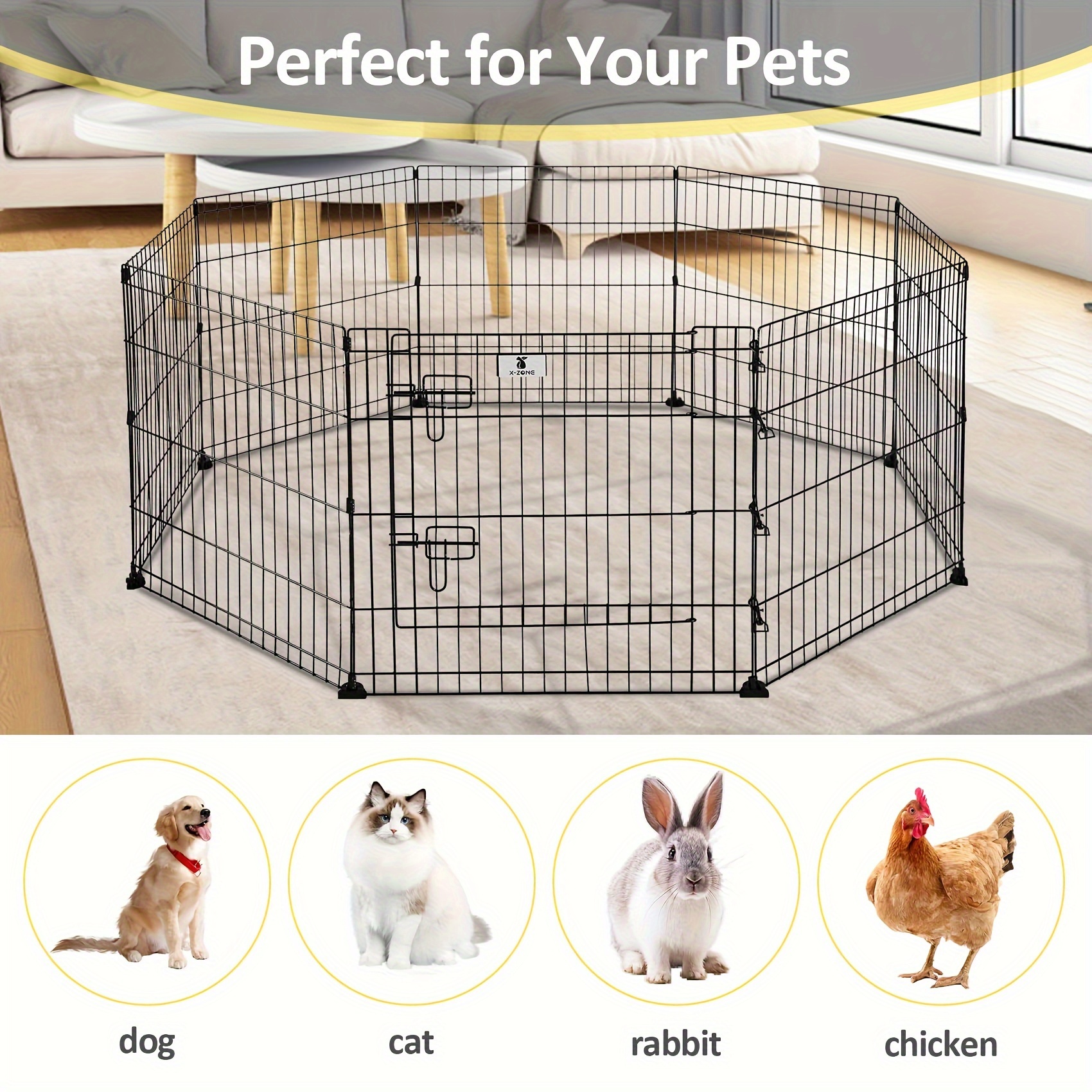 pet foldable playpen top cover portable Temu
