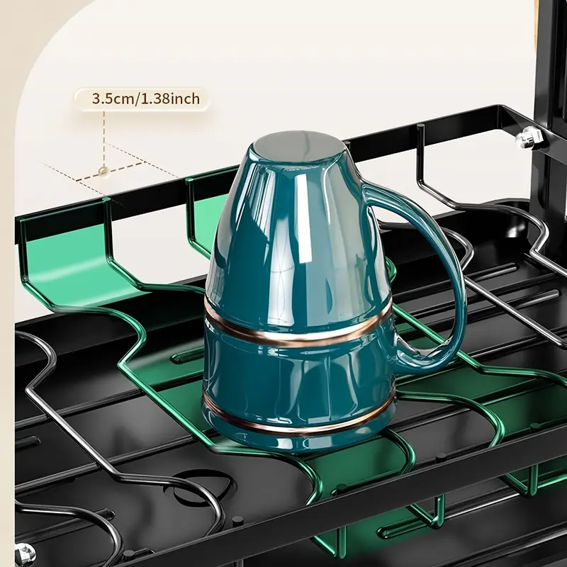 2 tier dish drying rack with pot holders dish racks for kitchen counter kitchen utensil holder dish rack with metal kitchen dish rack kitchen drying rack two tier racks kitchen organizer pantry organizers and storage Product details 4