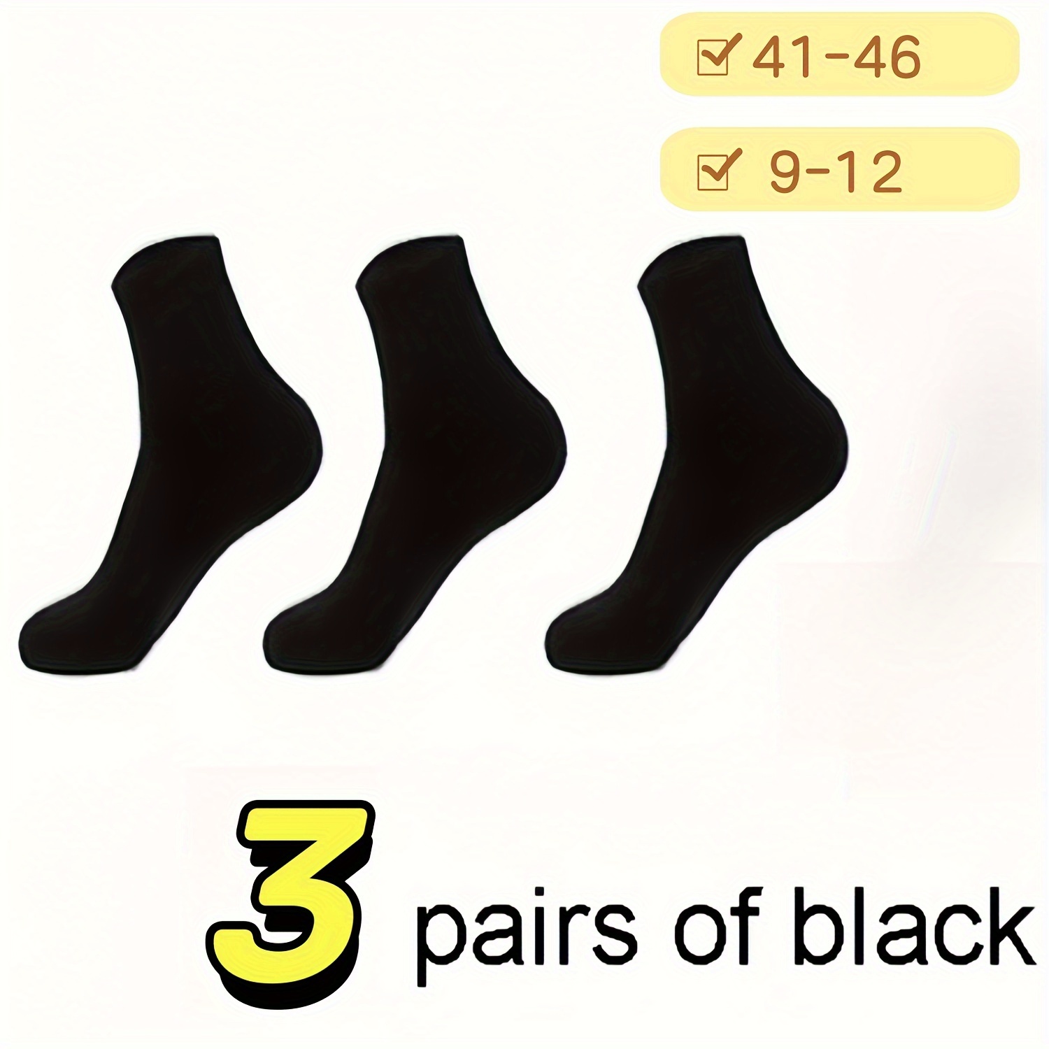 TEMU 3pcs -warm Fleece-lined Socks, Thick & Cozy For Cold - Christmas For Dad, Us Size 9-12