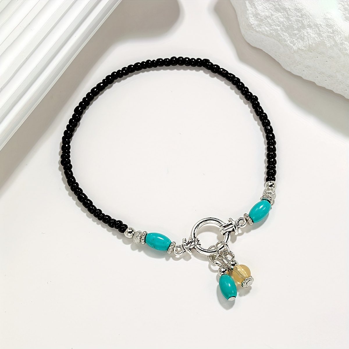 4pc Colorful Beach-Themed Ankle Bracelet Set, Gift Ready