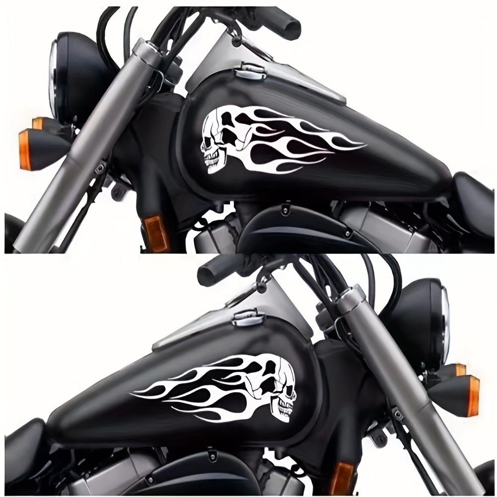 

Motorcycle Universal Fuel Tank Flame Totem Sticker, Modified Sticker Cool Pull Flower Sticker