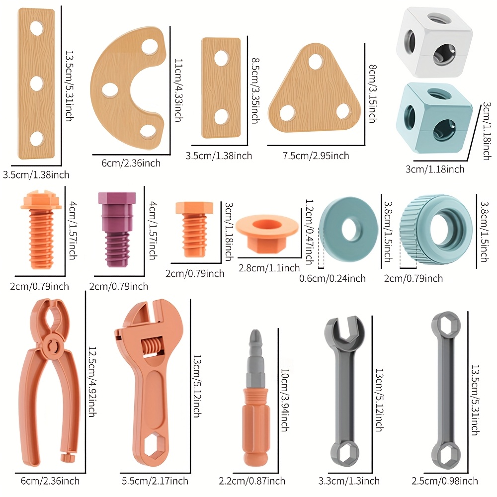121/122/144pcs Pretend Play Assembly Simulation Screwdriver Tool Box Toy Set Includes Disassembly And Assembly Tools, Screws, And Simulated Repair Kit Can Be Freely Assembled Into Different Shapes, Best Birthday Gift for Boys 12 121/122/144pcs Pretend Play Assembly Simulation Screwdriver Tool Box Toy Set Includes Disassembly And Assembly Tools, Screws, And Simulated Repair Kit Can Be Freely Assembled Into Different Shapes, Best Birthday Gift for Boys