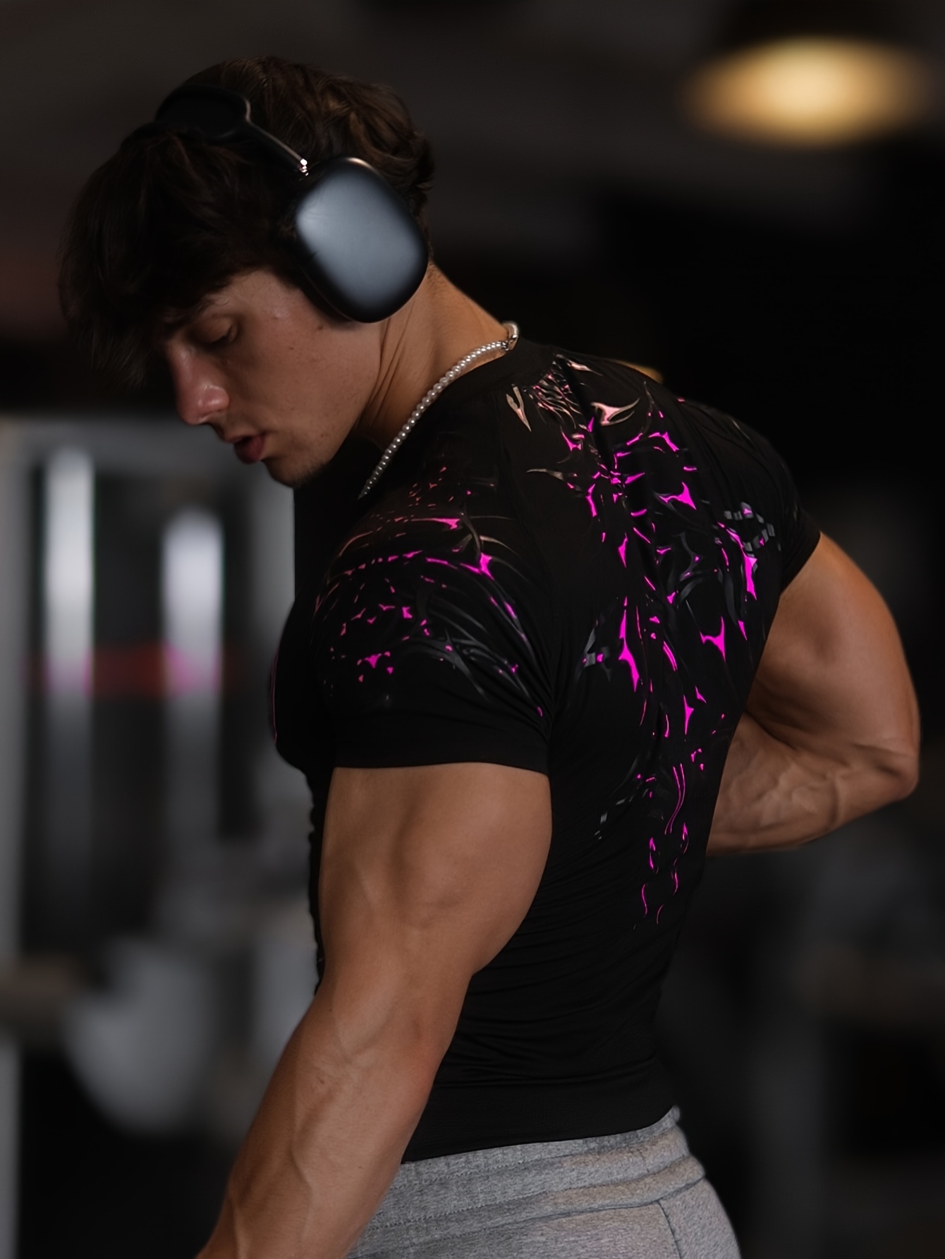 mens breathedivinity compression short sleeve t shirt high - Temu