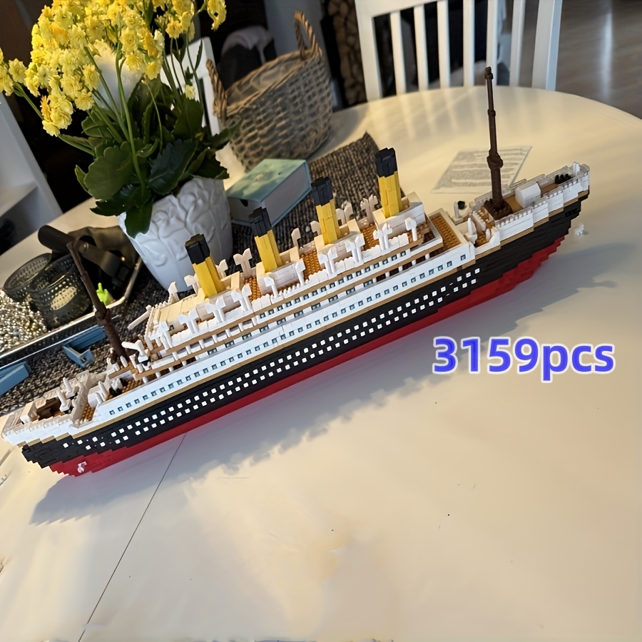 Image of 3159pcs, Building Block Toy Set, To Assemble, Collectible Ship Model, For Home And Office Decoration, For Thanksgiving, Christmas, Birthday, Gift Suitable For 11 Holiday Gifts
