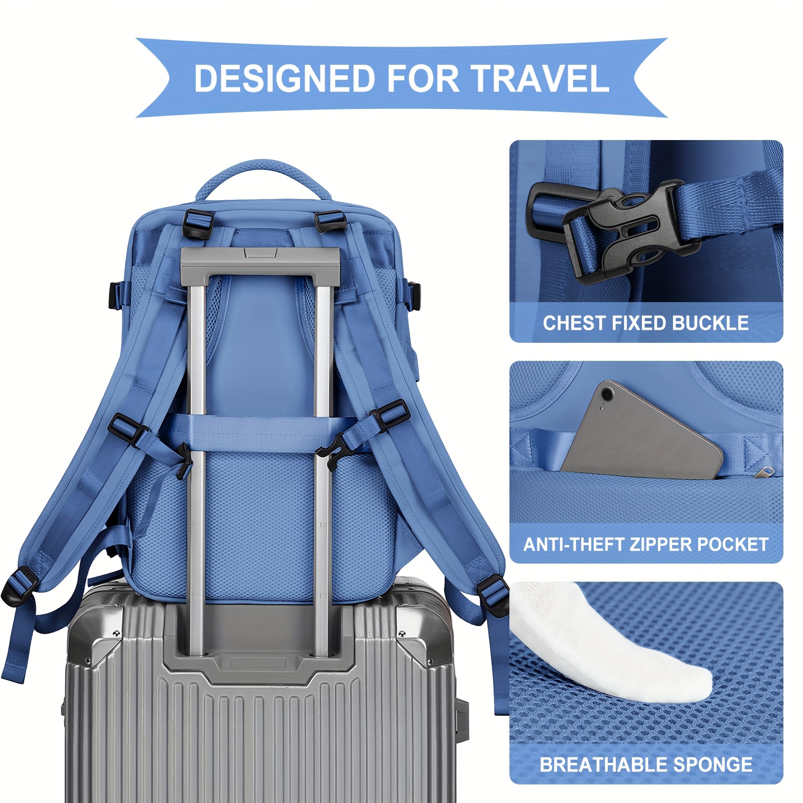 Large Capacity Multi functional Backpack Dry Wet Separation - Temu