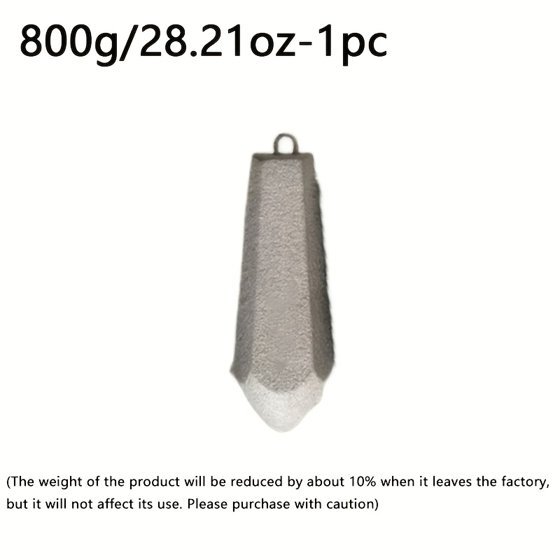TEMU 1/2/3/5pcs Heavy-duty Fishing Sinkers - Snagless Non-catching Hooks, Thin Pencil Shape For Deep Sea, , Trout, Pike - Saltwater/freshwater Use