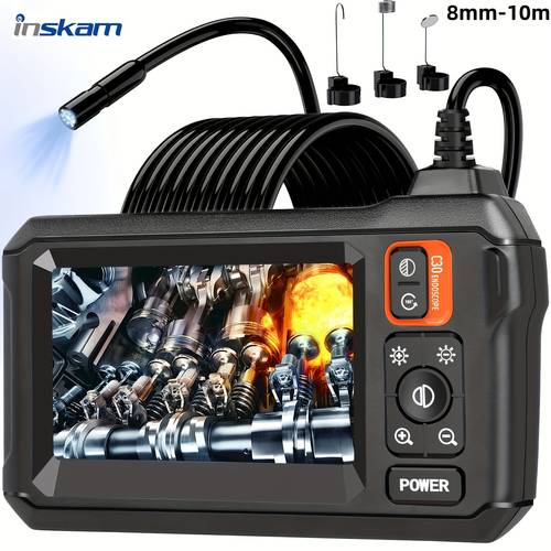8mm single lens ip67 endoscope camera with a 4 3 inch ips lcd screen for industrial use ideal for auto repair and plumbing assistance