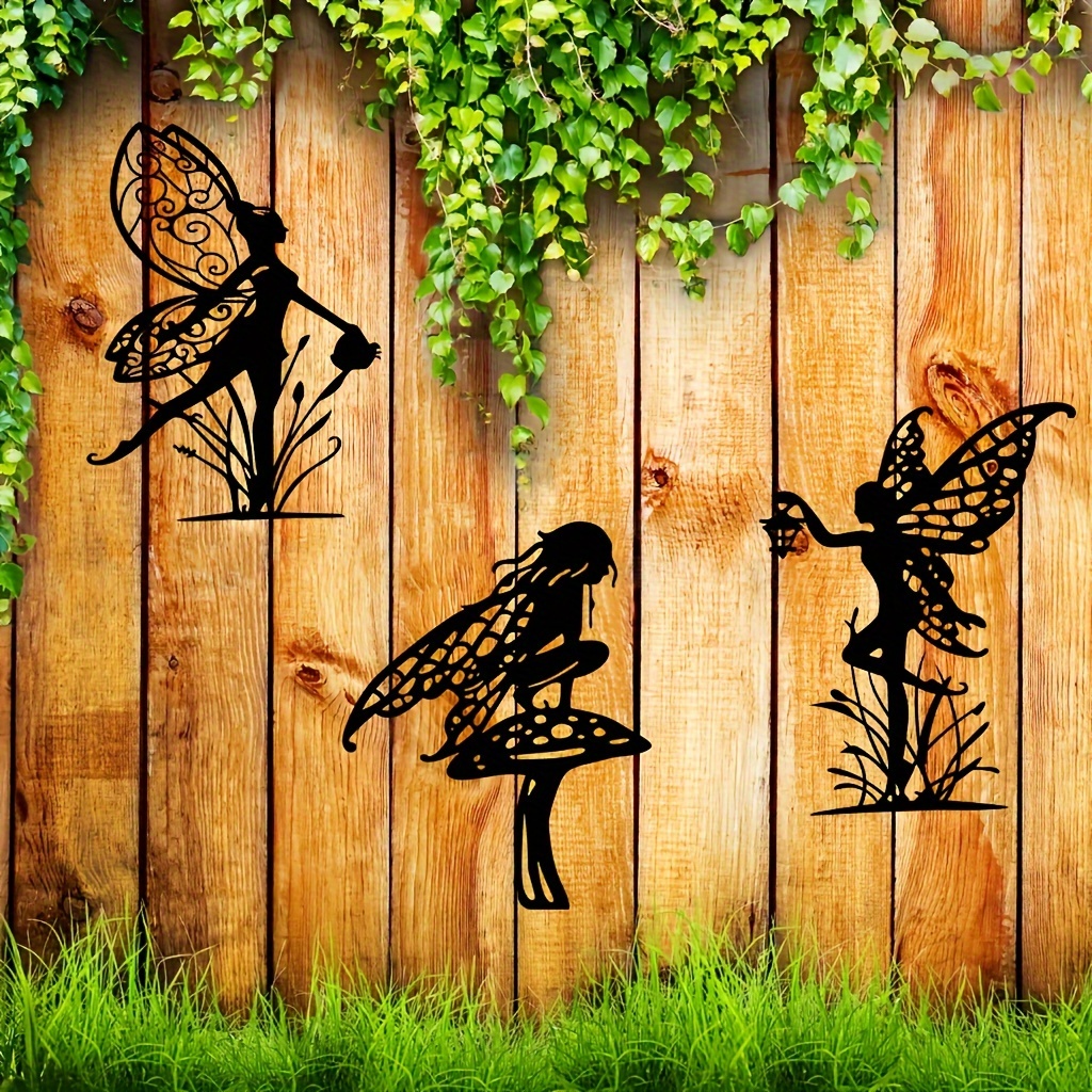 

3pcs Flower Fairy Metal Wall Decoration, Flower Fairy Metal Wall Art Wall Decoration, , Home, Living Room, Bathroom, Indoor & Outdoor Decor, Home Decor