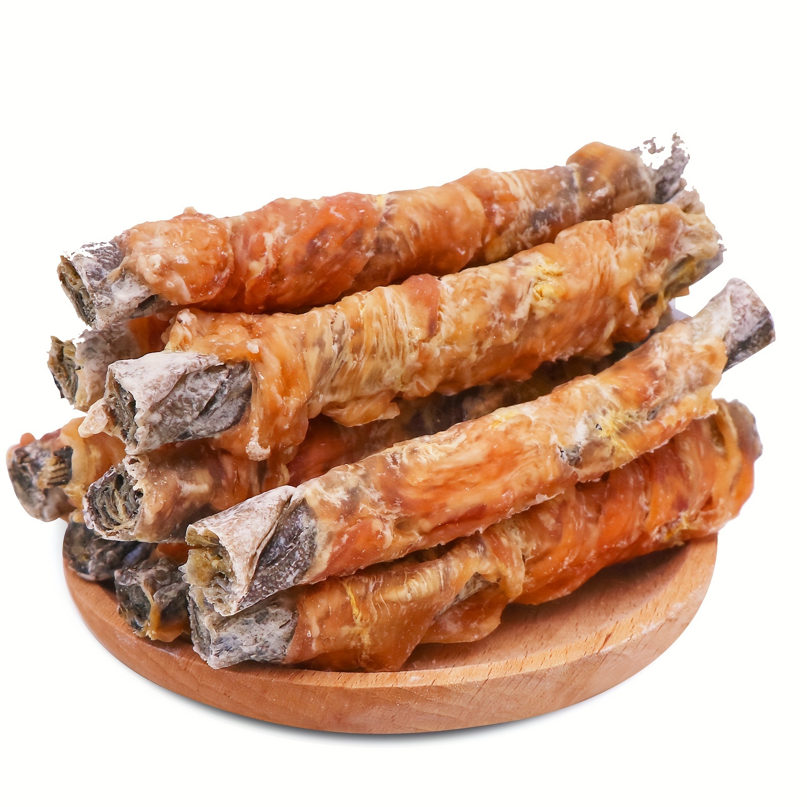 TEMU Dog Treats, High Protein Dog Treats Healthy Teeth And Coat, Chicken Wrapped Cod Skin Sticks, Free Cod Fish For Dogs, 14.1 Ounce 400g