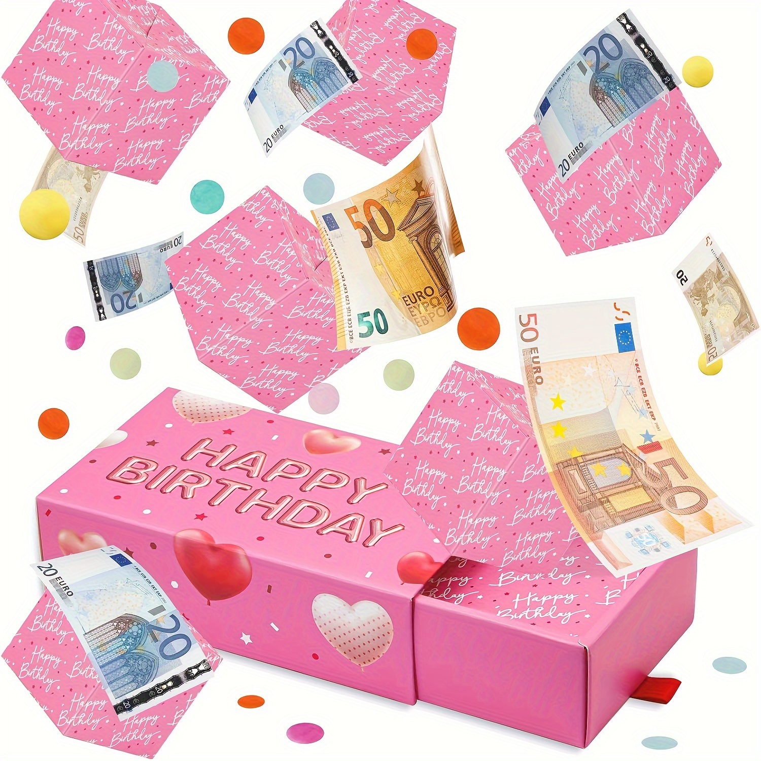 

Birthday Set: 10 Mini Explosion Boxes With Confetti, , Lovers, - Paper Material