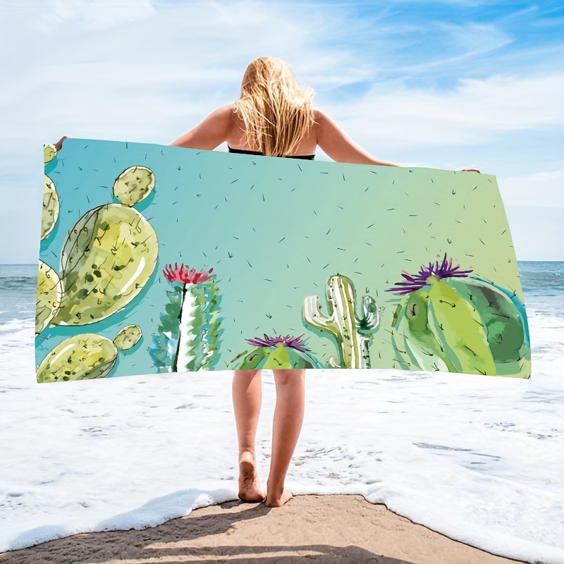  OTVEE Toallas de playa de verano con hojas de plátano  tropicales, de secado rápido, toalla de playa ligera para camping,  natación, viajes, manta de playa para adultos, mujeres y hombres, 74