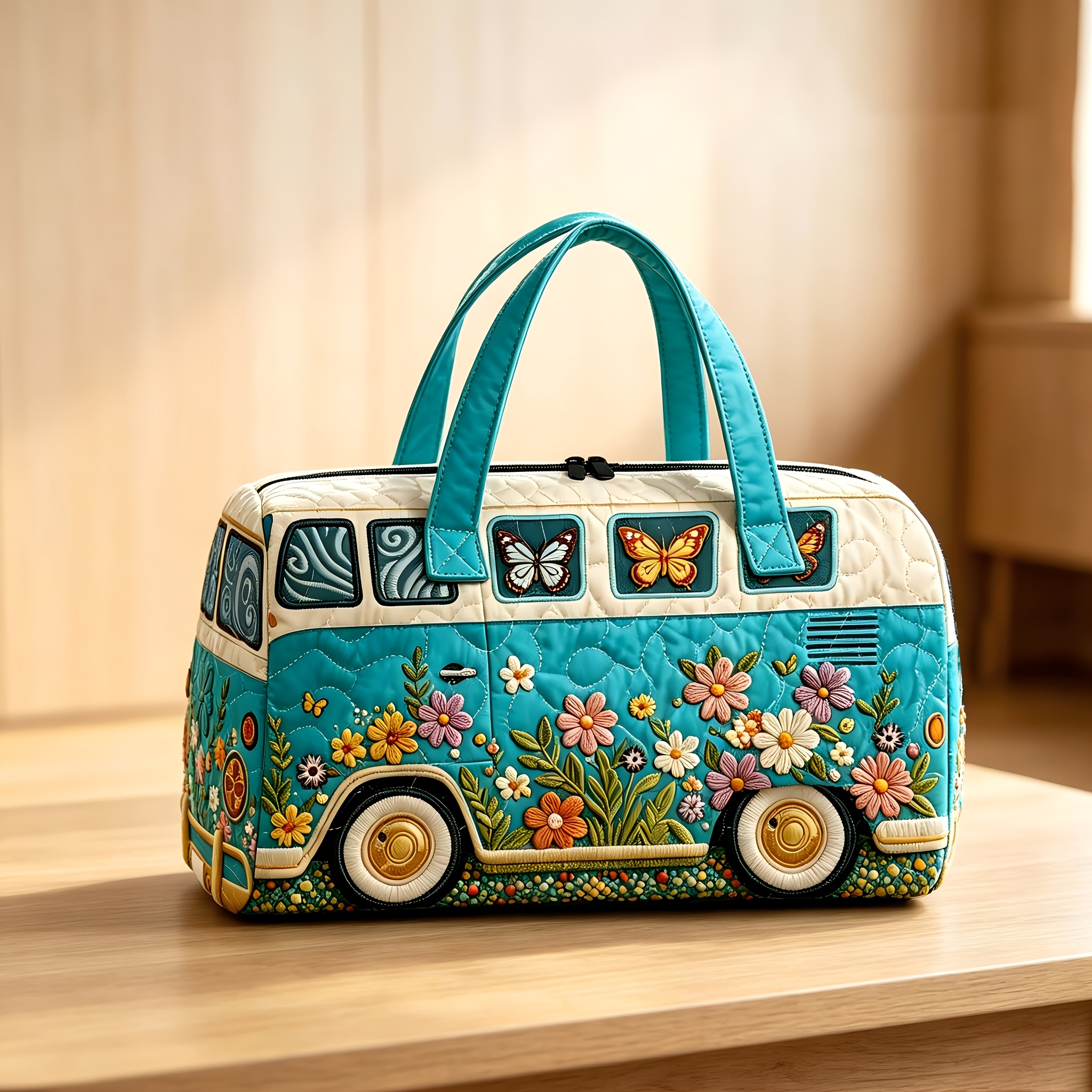 Quilting y impresión plana 2D, no bordado. Bolso de viaje de gran capacidad para mujer, bolso de almacenamiento de equipaje de viaje para exteriores acolchado de mano, bolso de yoga para fitness, bolso tote de hombro