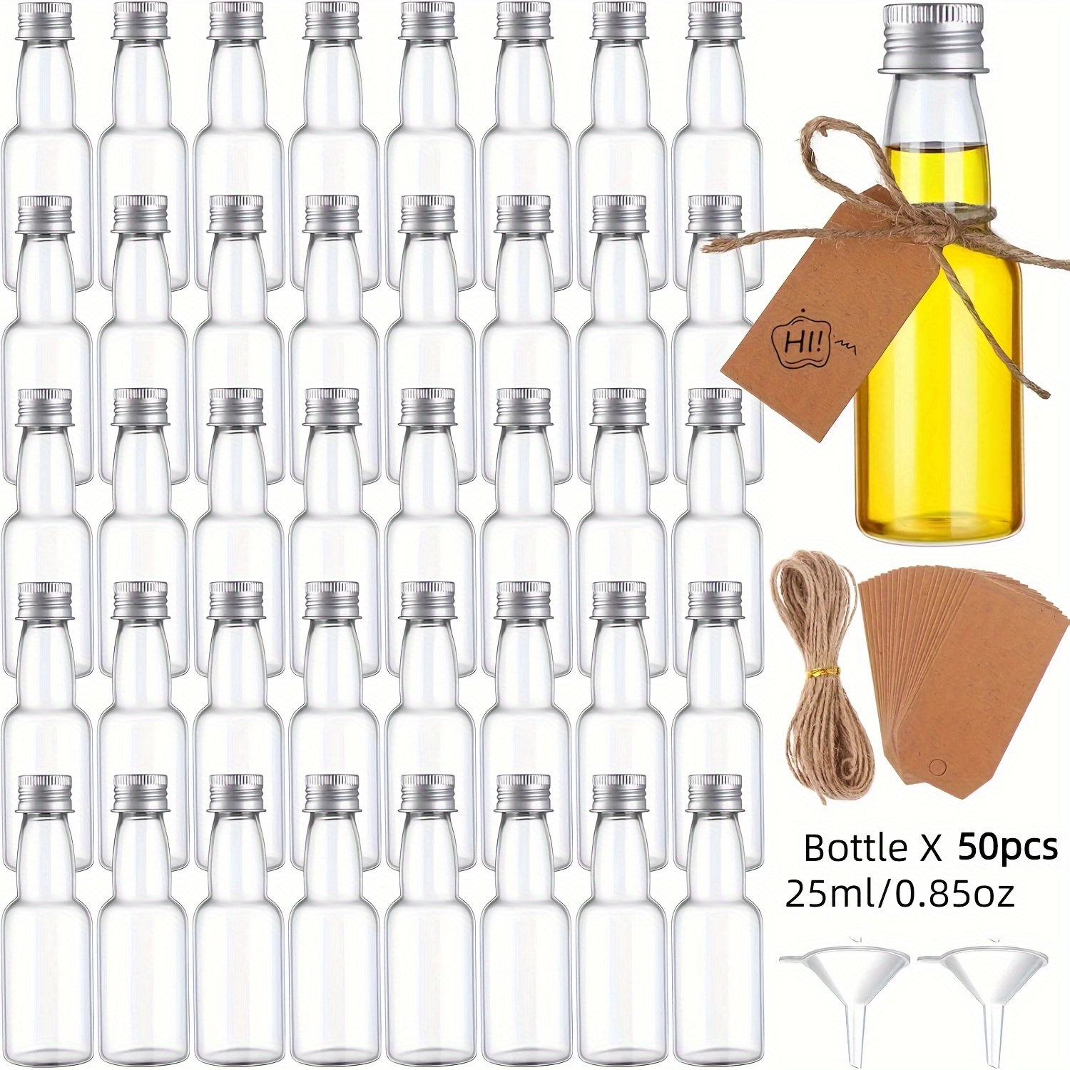 Pack De 16 Bouteilles En Plastique Vides De 120 Ml, Petites
