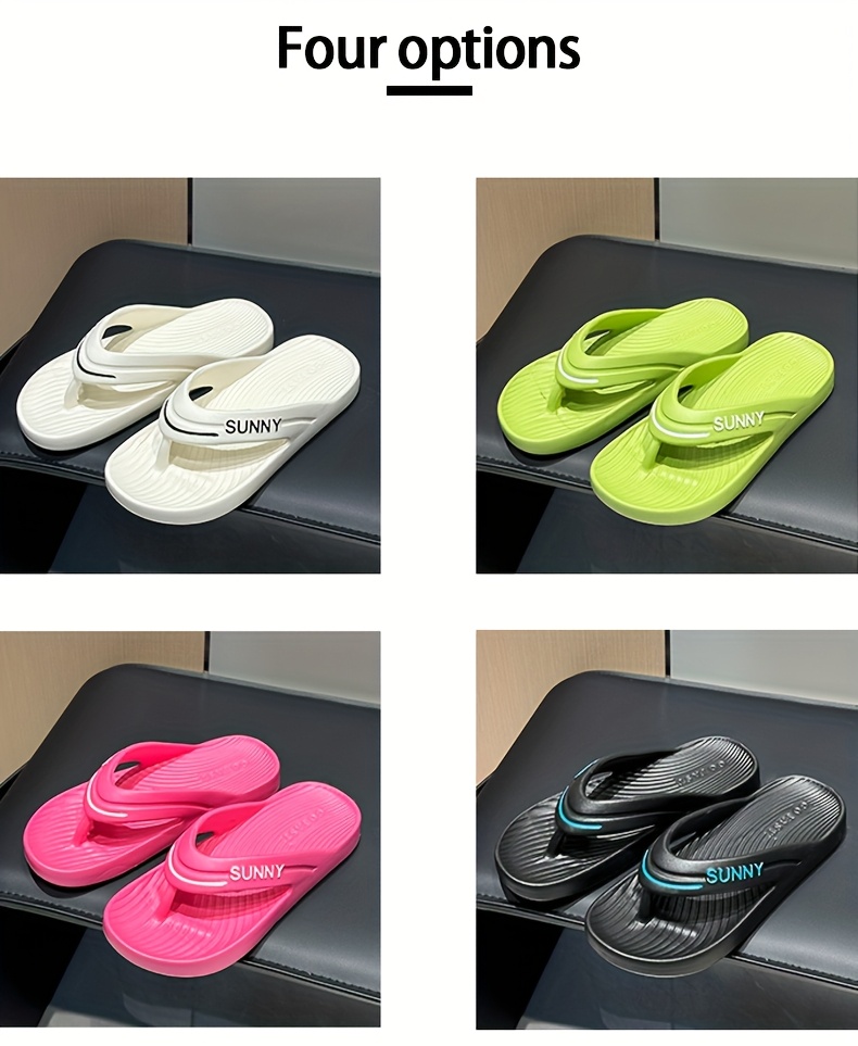 sunny flip flops stylish comfortable eva spring summer beach slippers non slip lightweight durable   outdoor travel and   gift   casual beachwear   lightweight sole Product details 1