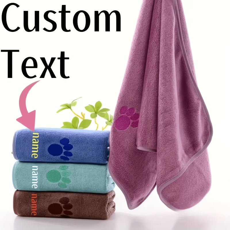 High-Density Fiber Towel for Pets, Quick Absorbent