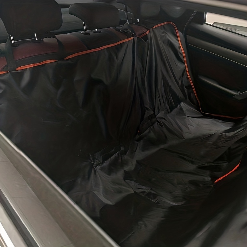 TEMU Pet Backseat Mat, Stain-resistant, Fully Enclosed Pet Seat Cover For Car Rear Seats