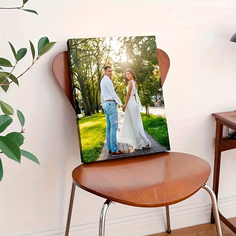 Image of 2d Flat, 2d Flat, Unframed, 1pc Custom Canvas Art, Personalized Multi-photo Wall Decor, Suitable For Couples, Holiday Memories, Family And Home, High-quality Printed Canvas Wall Art
