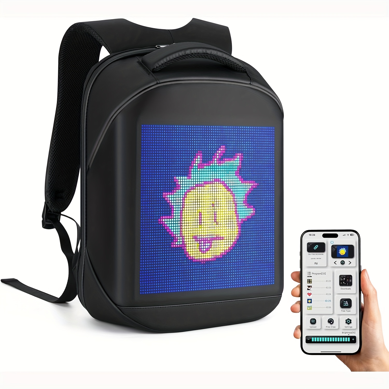 メンズウェア LED backpack Cyberpunk & Techwear Backpacks - HYPEBROTHER™