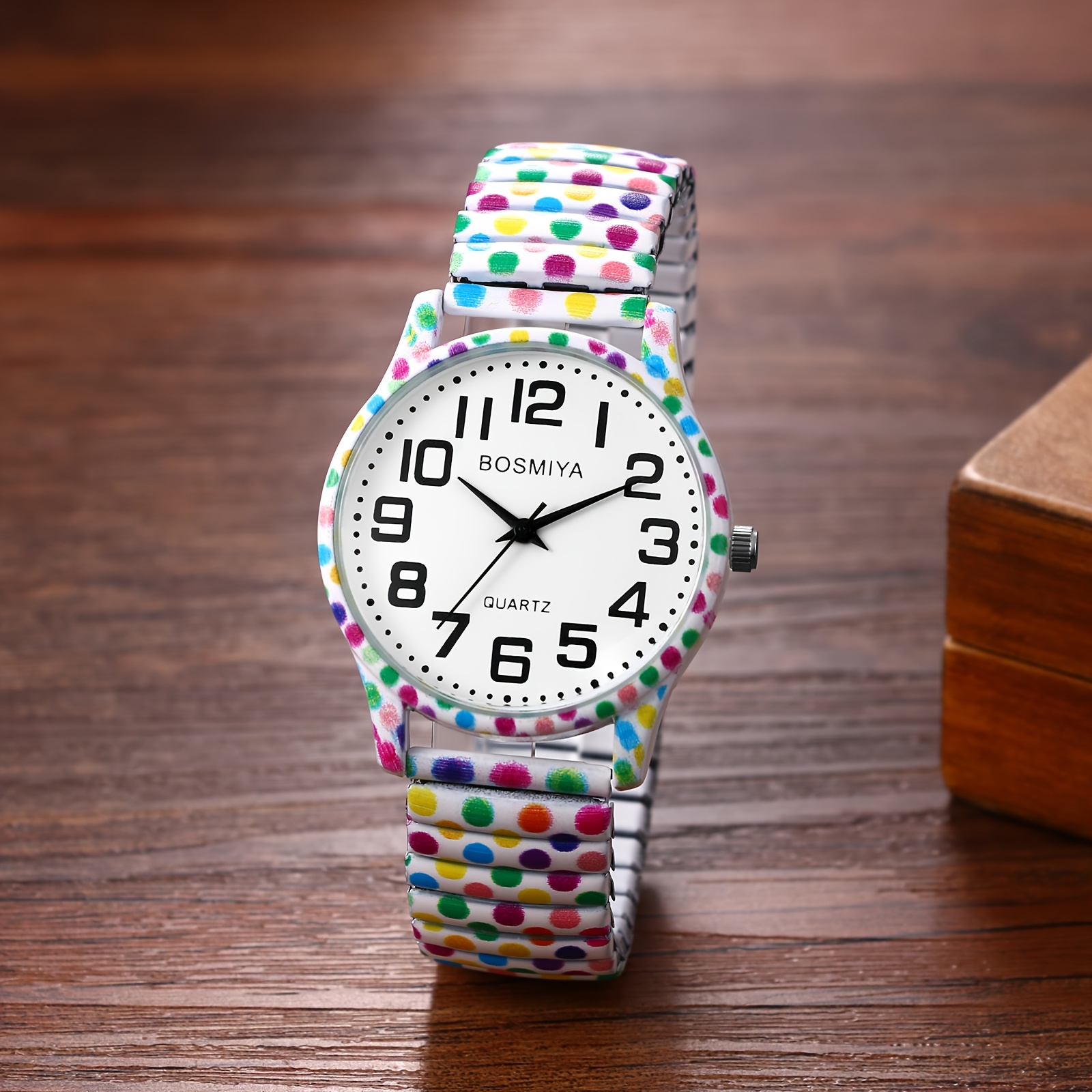 TEMU Women's Wristwatch, Bohemian , Adjustable Elastic Band, Quartz Watch, , Women's Gift, Suitable For Daily Wear, Gift