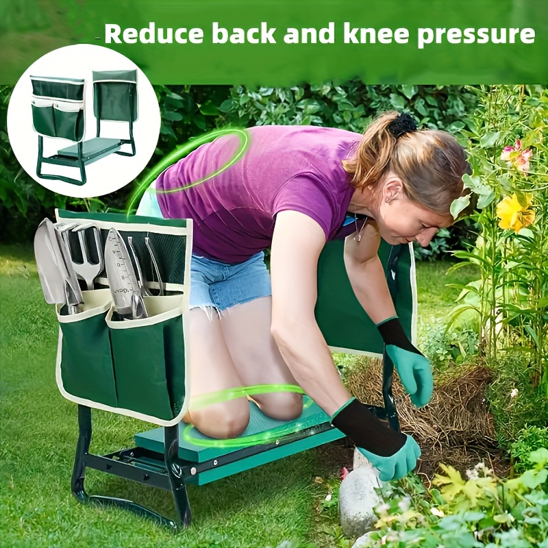 lightweight foldable garden stool heavy duty non slip design for kneeling sitting space saving outdoor chair perfect gardening gift Product details 1