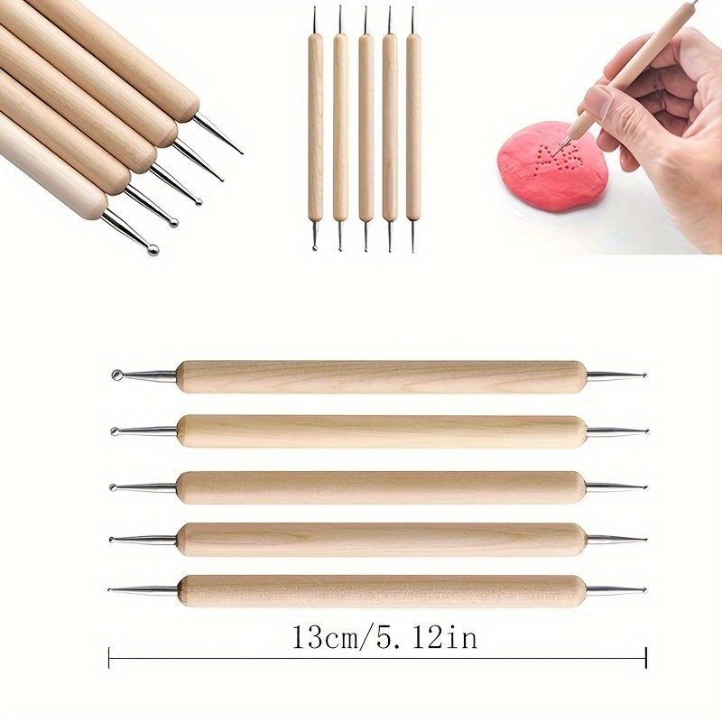 Dotting Tools & Silikon-Modellierwerkzeuge – Set Mit Kugelstiften & 2-in-1-Stiften Für Nageldesign, Ton & Basteln