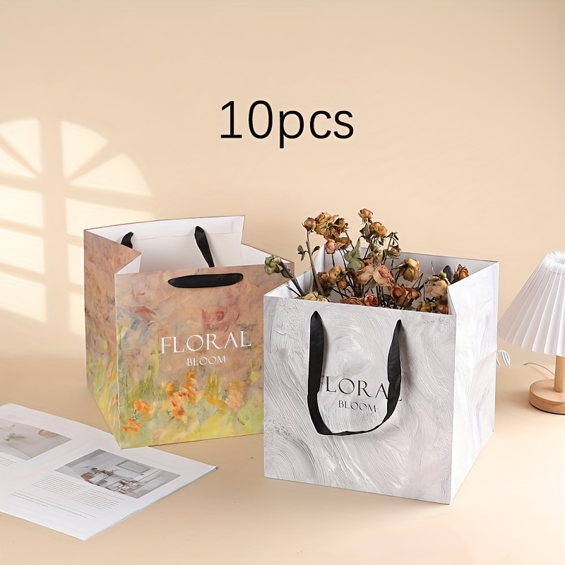 

10pcs Large Oil Painting Gift Bags - For Parties &