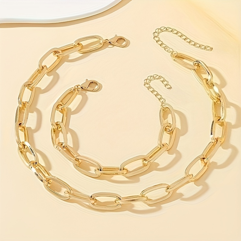 Gold Chain - Short with Bracelet