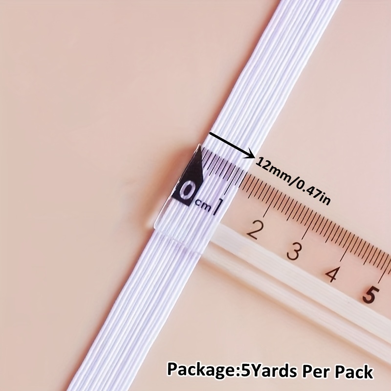 Image of 5/10yards 3/6/8/10/12mm White/black Flat Elastic Bands Elastic Rubber Band Wedding Garment Elastic Tape For Diy Sewing Stretch Rope Sewing Accessories